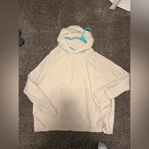 aerie Tops - Aerie Cream Textured Hoodie